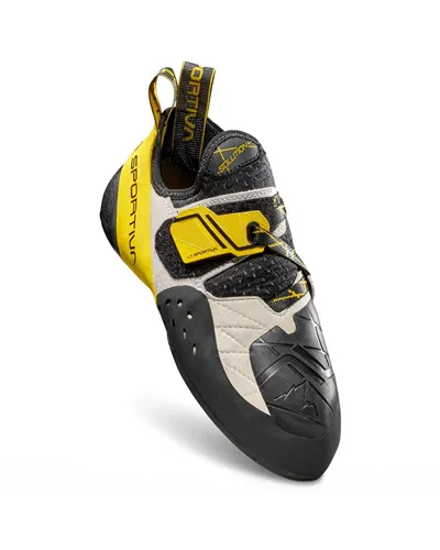 La Sportiva Solution Scarpette Arrampicata, Bianco/Giallo