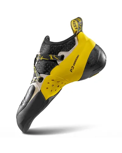 La Sportiva Solution Climbing Shoes, White/Yellow