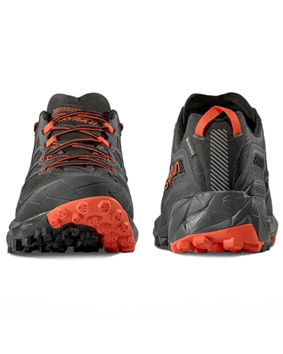 La Sportiva Akyra II GTX Gore-Tex Men's Trail Running Shoes, Black/Cherry Tomato