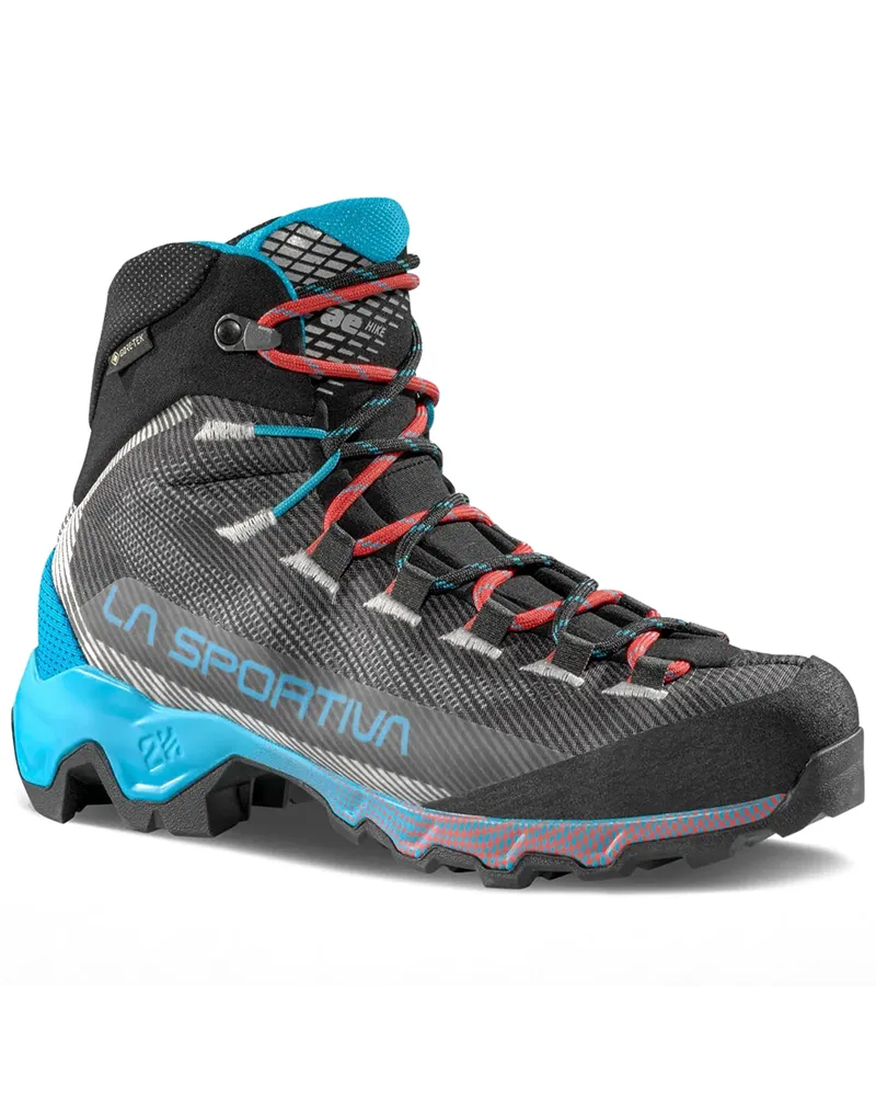 La Sportiva Aequilibrium Hike GTX Gore-Tex Women's Hiking Boots, Carbon/Malibu Blue