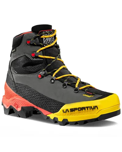 La Sportiva Aequilibrium LT GTX Gore-Tex Men's Mountaineering Boots, Black/Yellow