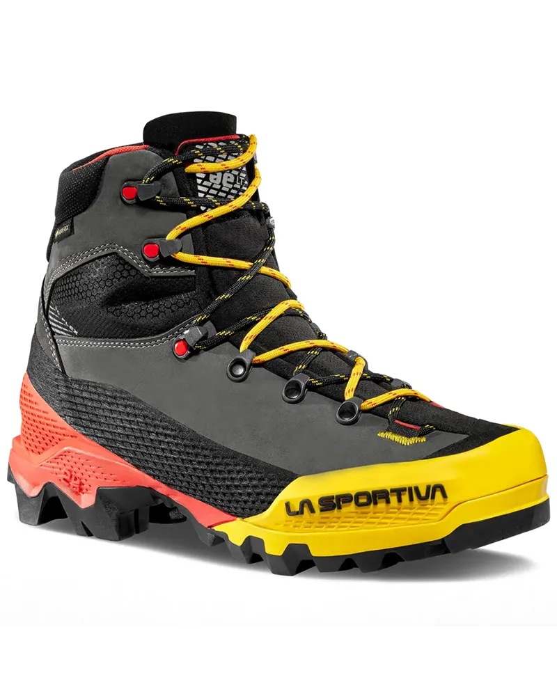 La Sportiva Aequilibrium LT GTX Gore-Tex Men's Mountaineering Boots, Black/Yellow