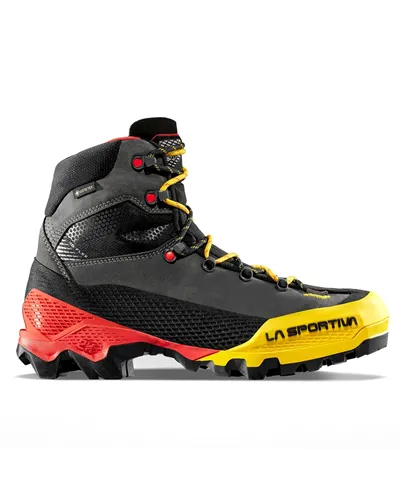 La Sportiva Aequilibrium LT GTX Gore-Tex Scarponi Alpinismo Uomo, Nero/Giallo