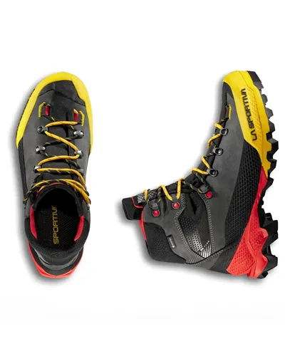 La Sportiva Aequilibrium LT GTX Gore-Tex Scarponi Alpinismo Uomo, Nero/Giallo