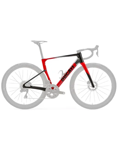 Ducati Kit Telaio Monoscocca in Carbonio, Carbon/Chrome/GP Red