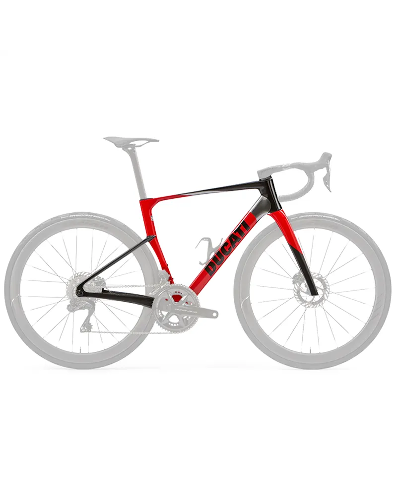 Ducati Kit Telaio Monoscocca in Carbonio, Carbon/Chrome/GP Red
