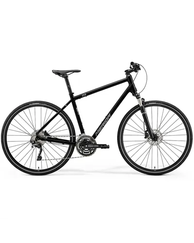 Merida Crossway 500 Glossy Black (Matt Silver) MY22
