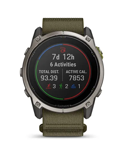 Garmin Enduro 4 Orologio GPS Multisport Cardio Integrato, Grey/Dark Olive