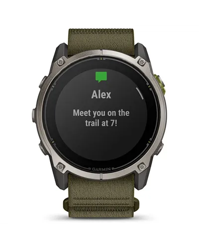 Garmin Enduro 4 Wrist-Based HR GPS Multisport Watch, Grey/Dark Olive