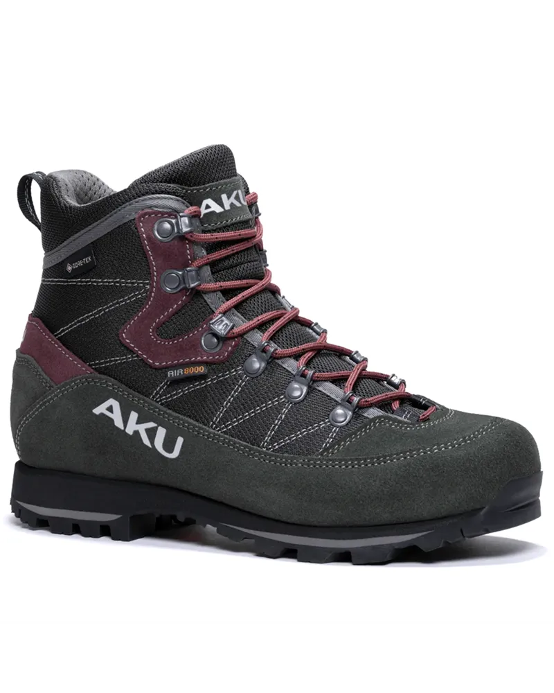 Aku Trekker Lite III GTX Gore-Tex Scarponi Donna, Verde  Scuro/Rosso Vino