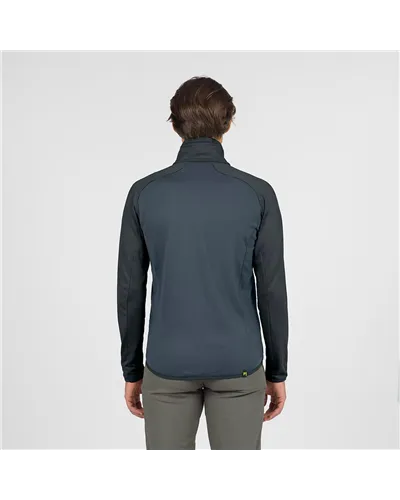 Karpos Odle Evo Men's Full Zip Fleece, Dark Slate/Woodland Gray