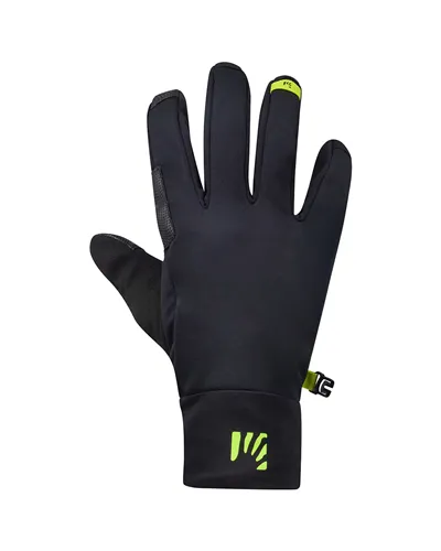 Karpos Scarnia Softshell Guanti Antivento Touchscreen Compatibile, Nero