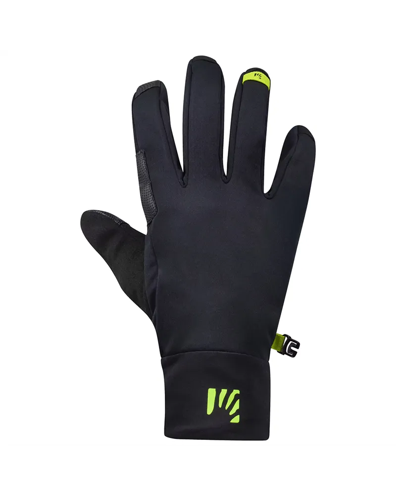 Karpos Scarnia Softshell Windproof Gloves Touchscreen Compatible, Black