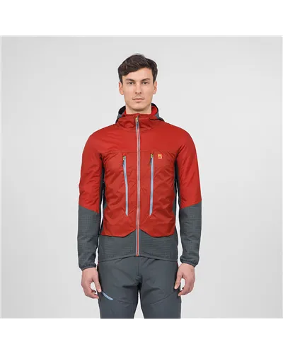 Karpos Alagna Plus 2.0 Giacca Scialpinismo Uomo, Fire/Woodland Gray
