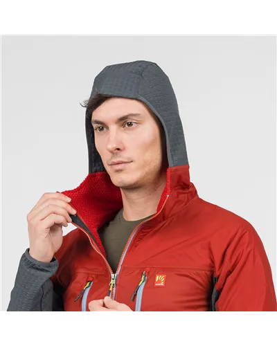 Karpos Alagna Plus 2.0 Giacca Scialpinismo Uomo, Fire/Woodland Gray