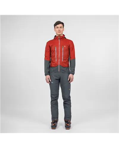 Karpos Alagna Plus 2.0 Men's Ski Mountaineering Jacket, Fire/Woodland Gray