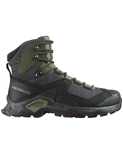 Salomon Quest Element GTX Gore-Tex Scarponi Trekking Uomo, Black/Deep Lichen Green/Olive Night