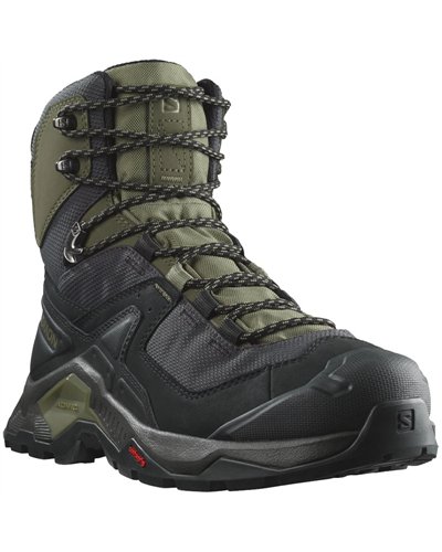 Salomon Quest Element GTX Gore-Tex Men's Trekking Boots, Black/Deep Lichen Green/Olive Night