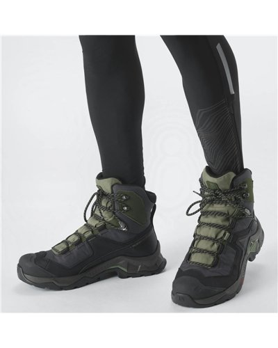 Salomon Quest Element GTX Gore-Tex Men's Trekking Boots, Black/Deep Lichen Green/Olive Night
