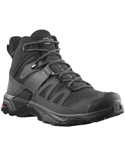 Salomon X Ultra 4 Mid GTX Gore-Tex Men's Trekking Boots, Black/Magnet/Pearl Blue