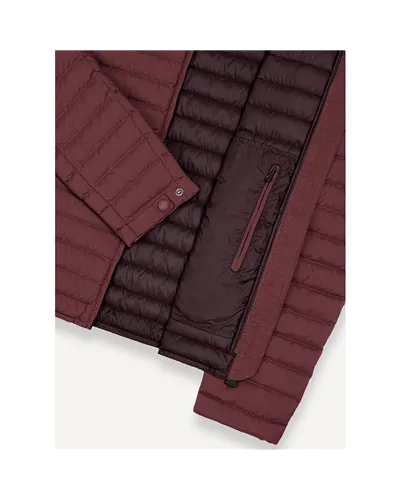 Colmar Giacca Piumino Leggero con Collo Imbottito Uomo, Brick/Chocolate
