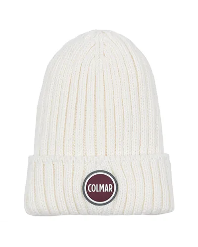 Colmar Berretto a Coste con Risvolto Unisex, Tofu (Taglia Unica)