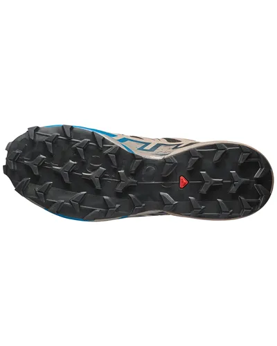 Salomon Speedcross 6 GTX Gore-Tex Scarpe Trail Running Uomo, Black/Desert Tan/Mykonos Blue