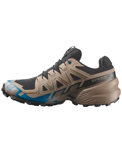 Salomon Speedcross 6 GTX Gore-Tex Scarpe Trail Running Uomo, Black/Desert Tan/Mykonos Blue