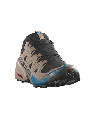 Salomon Speedcross 6 GTX Gore-Tex Scarpe Trail Running Uomo, Black/Desert Tan/Mykonos Blue