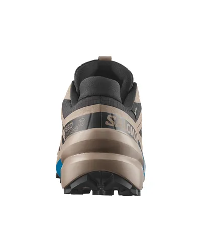 Salomon Speedcross 6 GTX Gore-Tex Scarpe Trail Running Uomo, Black/Desert Tan/Mykonos Blue