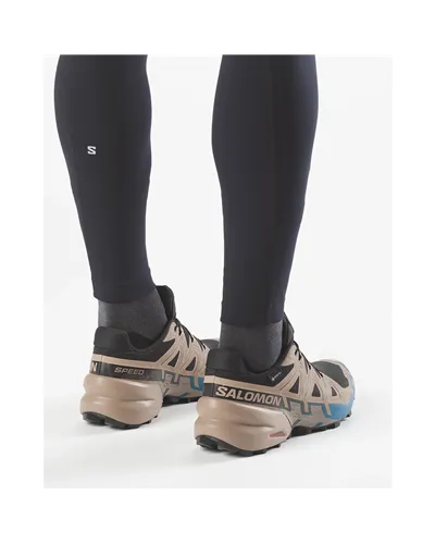 Salomon Speedcross 6 GTX Gore-Tex Scarpe Trail Running Uomo, Black/Desert Tan/Mykonos Blue
