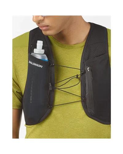 Salomon Hydra Access 4 Hydration Running Pack/Vest, Black (500 ml Soft Flask Included)