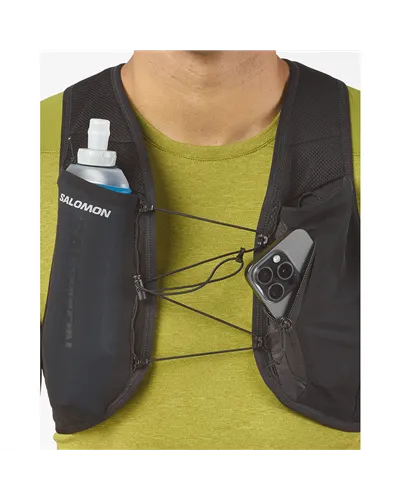 Salomon Hydra Access 4 Hydration Running Pack/Vest, Black (500 ml Soft Flask Included)