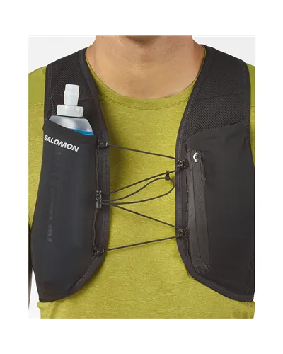 Salomon Hydra Access 4 Hydration Running Pack/Vest, Black (500 ml Soft Flask Included)