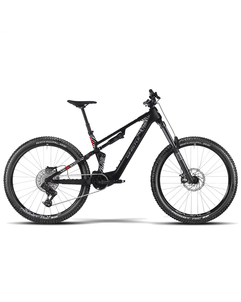 Atala Whistle e-MTB AXR RC6.7 Sram S1000 Eagle AXS 12v Avinox M2 800Wh, Nero/Bianco-Righe
