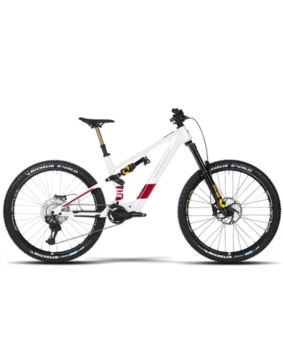 Atala Whistle e-MTB AXR C10.7 Shimano Deore XT Di2 12v Avinox M2S 800Wh, Bianco/Rosso