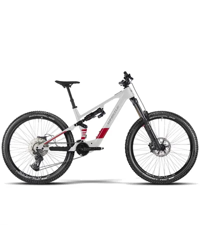 Atala Whistle e-MTB AXR C6.7 Shimano Deore XT Di2 12v Avinox M2S 800Wh, Bianco/Rosso