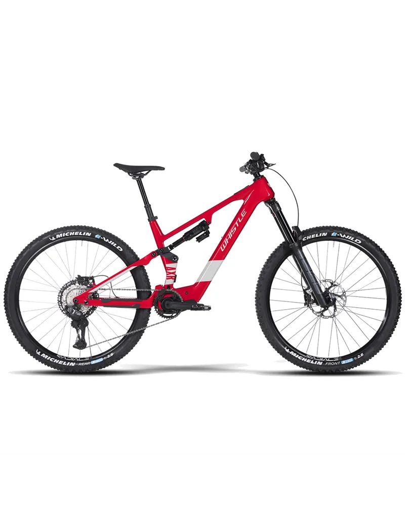 Atala Whistle e-MTB AXR C8.7 Shimano Deore XT 12v Avinox M2S 800Wh, Rosso/Grigio