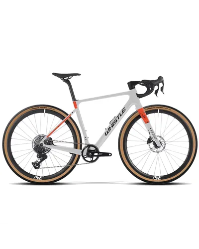 Atala Whistle Kiowa C Sram Rival XPLR AXS 13V, Bianco/Arancio