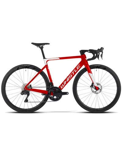 Atala Whistle Vaero 2 Shimano Ultegra Lite Di2 12V, Rosso/Bianco