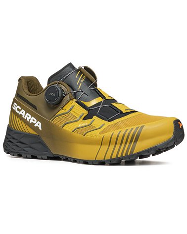 Scarpa Ribelle Run Kalibra HT Men's Trail Running Shoes, Oil Yellow/Ivy Green