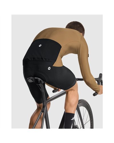 Assos Mille GT Spring Fall C2 Men's Long Sleeve Full Zip Cycling Jersey, Bronze Ash