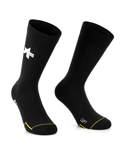 Assos RS Spring Fall Cycling Socks, Black Series