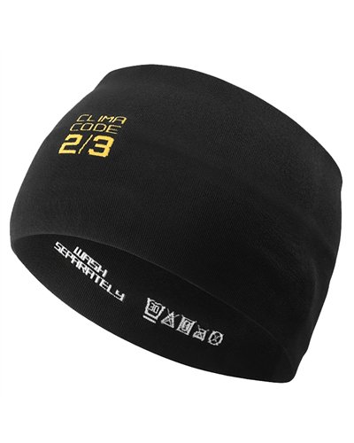 Assos Spring Fall Fascia Testa Ciclismo, Black Series