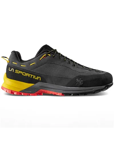 La Sportiva TX Guide Leather Scarpe Avvicinamento Uomo, Carbon/Yellow