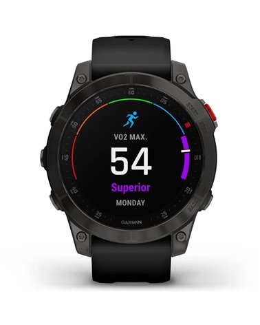 Garmin Epix (Gen 2) Sapphire Edition Case 47mm GPS Watch Wrist-Based HR, Black Titanium/Black