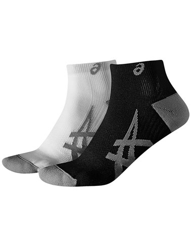 Asics 2PPK Lighweight Men's Short Running Socks, Real White (2 Pack)