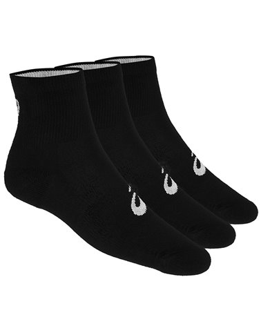 Asics 3PPK Quarter Socks, Black (3 Pack)