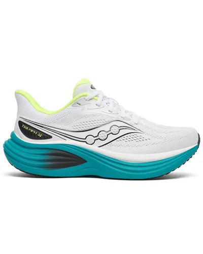 Saucony Triumph 24 Scarpe Running Uomo, White/Tranquil