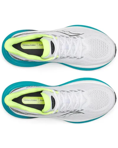 Saucony Triumph 24 Scarpe Running Uomo, White/Tranquil